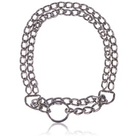 Nobby Chains Choker Two Rows Chrome, 45 cm/ 2.5 mm