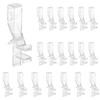 Waziaqoc 20PCS Hidden Valance Clips for 2 Inch Valance Channel,