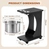 Sintuff Portable Poker Table Drink Carts with Casters and Built-in