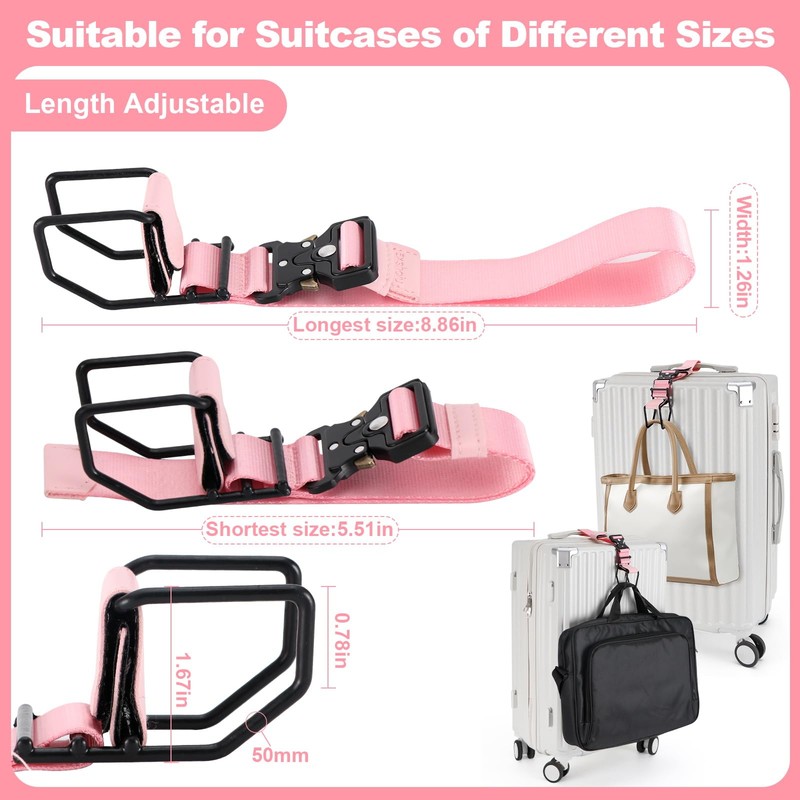 Exshoiu J Hook for Luggage Strap, Luggage Hook Strap Flight