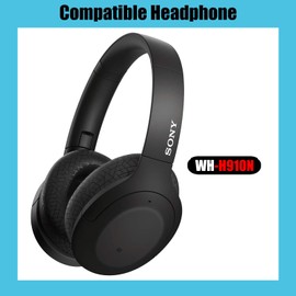 WH-H910N Ear Pads Replacement WHH910N Earpads WH H910N Ear Cushion Muffs Covers Cups Parts Compatible with WH-H910N Headphones. (Black)