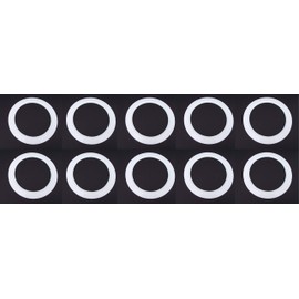 10 Pack-White Light Trim Ring Recessed Can 6" Inch Over Size Oversized Lighting Fixture