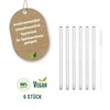 Ökolution Glass Drinking Straws 6 Pieces Length 15 cm Reusable