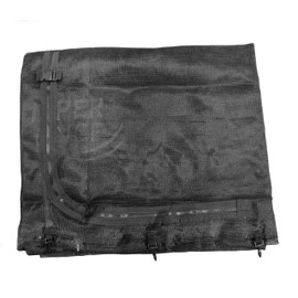 Machrus Upper Bounce Trampoline Net Replacement 8FT 10FT 11FT 12FT 13FT 14FT 15FT 17FT- Safety Net for Top-Ring Flex Enclosure System, UV & Weather Resistant Net for Curved Poles Round Trampoline