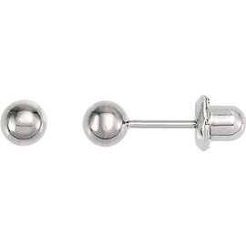 Titanium Ball Piercing Earrings Pair in 3mm - Hypoallergenic For Sensitive Ears