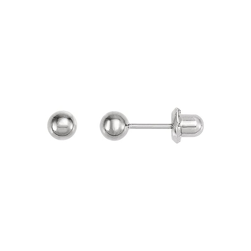 Titanium Ball Piercing Earrings Pair in 3mm - Hypoallergenic For