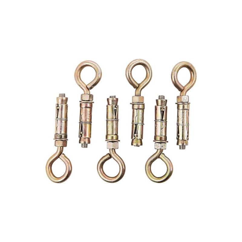 Mr. Gadget's Solutions 6Pc 8Mm Heavy Duty Closed Hook Eye