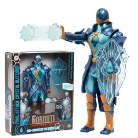 Gormiti GRV071 Articulated Figure 27 cm, Gormiti with Light Attack, Water Model - Aqu, for Children from 4 Years