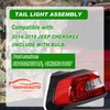 Sagnod Auto Tail Light compatible with 2014-2018 Jeep Cherokee Left