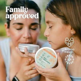 Däki Natural - Desodorante Natural en Crema Unisex, Fresh Mint 75 g - Protección Suave sin Aluminio, Aroma de Geranio, Envase Reutilizable de Aluminio