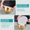 MEADLY Gold Mixing Salad Bowls With Lids Set of 4,