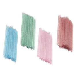 Minkissy 400pcs Nail Art Tools Set of Manicure Sticks Cuticle Remover Plastic Dotting Sticks for Diy Nails