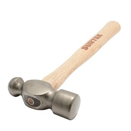 Surtek 12S Martillo de bola pulido con mango de madera de encino de 13, 12 oz                                                                         