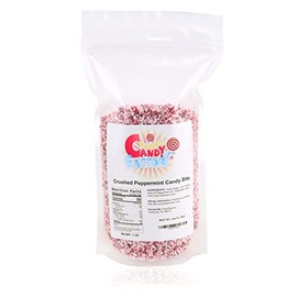 Sarah's Candy Factory Crushed Peppermint Candy Pieces Bits in Resealable Bag, 1 Lb (1 Pack)