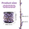 YFwudone 66ft Twine with Small Light Purple Leaves, 3-Ply Natural