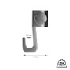 Mini Picture Hooks for Picture Rails Gallery Rails Load Capacity