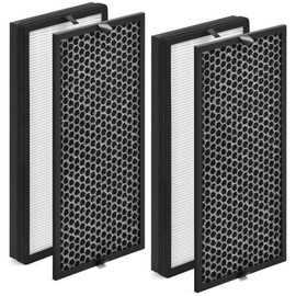 Zouhwaso PU4020 replacement filters Compatible with Rowenta Intense Pu-re Air PU4020 Air Puri-fier Model PU4020F1 PU4010 PU4015 PU4025, 2x XD6074 H13 HEPA and 2x XD6065 Acti-vated Car-bon Filter