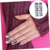 Baluue 14pcs Nail Art Stickers Glitter Uv Lamp Nails Stick