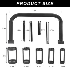 NYTKL Valve Spring Compressor C Clamp Service Kit, Valve Spring Clamp with Collet Pusher Adapters Extension Rods, Auto Compression C-Clamp Kit for Motorcycle ATV Car Small Engines