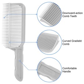 2Pcs Fading Comb Barber for Clipper Longer Hair Flat Top Haircutting Tools Salon - Professional Hair Cutting Tool