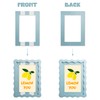 YESKAY 4x6 Picture Frame with Real Glass,Wavy Edge Wooden Photo