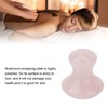 Scraping Stone Tool Mushroom Shape Pink Rose Quartz Gua Sha
