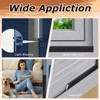 Innconee 32.8-ft Draft Stopper for Doors and Windows, Wedge-Shape Soundproofing