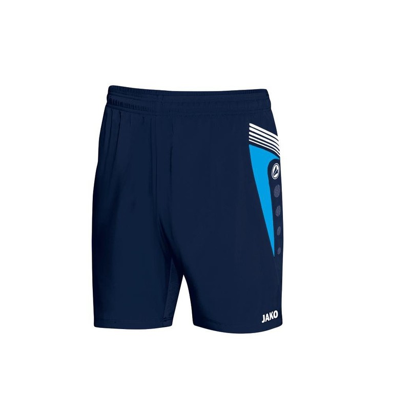 JAKO Herren Fußballsporthose Pro, Schwarz/Grau/Weiß, M