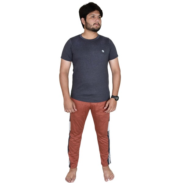 Bahob® Men's Pyjamas Sets, Plain Short Sleeve Top and Bottoms