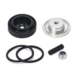 JNNJ Car Plug Grommet Cap, Car Rear Wiper Delete Plug Cover Kit, Aluminium Alloy Material Car Rear Wiper Block from Delete Kit Plug Grommet, Vehicle Cars Wiper Blades and Accessories(Silver)