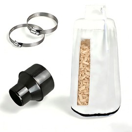 Dust Collector Bag For DeWalt DW735, DW734,PL1303 Planer with Hose Cone Reducer Attachment，Dust Bag fit Woodworking Machine 4" to 4-1/2" outlets