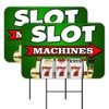 Vista Products Slot Machines - Casino Poker 2 Pack Double-Sided
