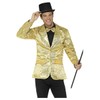 Mens Gold Sequin Jacket Chest size X LARGE
