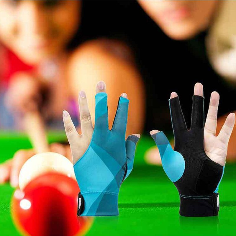 3 Open Fingers Billiard Gloves for Men Women Elastic Non