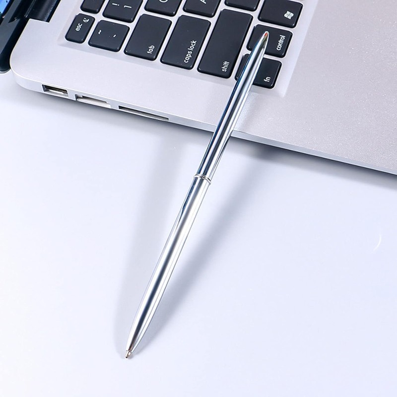 Tiosen Gold Metal Ballpoint Pen with Round Desk Stand, For