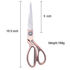 Aemoe 10.5" Ribbon Cutting Scissors Heavy Duty Metal Scissors Large Scissor for Ceremony Special Events, Inaugurations & Ceremonies Bronze