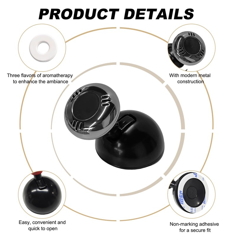 ZNDAW Joystick Car Push Start Button Cover, Metal Car Starter