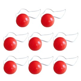 NOLITOY 40Pcs Light Up Clown Nose, 1.57 Inch LED Glowing Red Nose Novelty Clown Nose Reindeer Nose Dress Up Props Performance Clown Costume