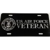 Diamond Etched Products REFLECTIVE US Air Force Veteran Car Tag
