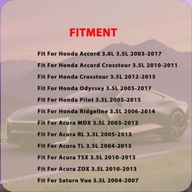 3.5 Timing Belt Kit with Water Pump Compatible Tensioner Idler Fit For Honda Accord Crosstour Odyssey Pilot Ridgeline Acura MDX RL TL TSX ZDX Saturn Vue 3.0L 3.5L 3.7L 2003-2018 TCKWP329 PP329LK2