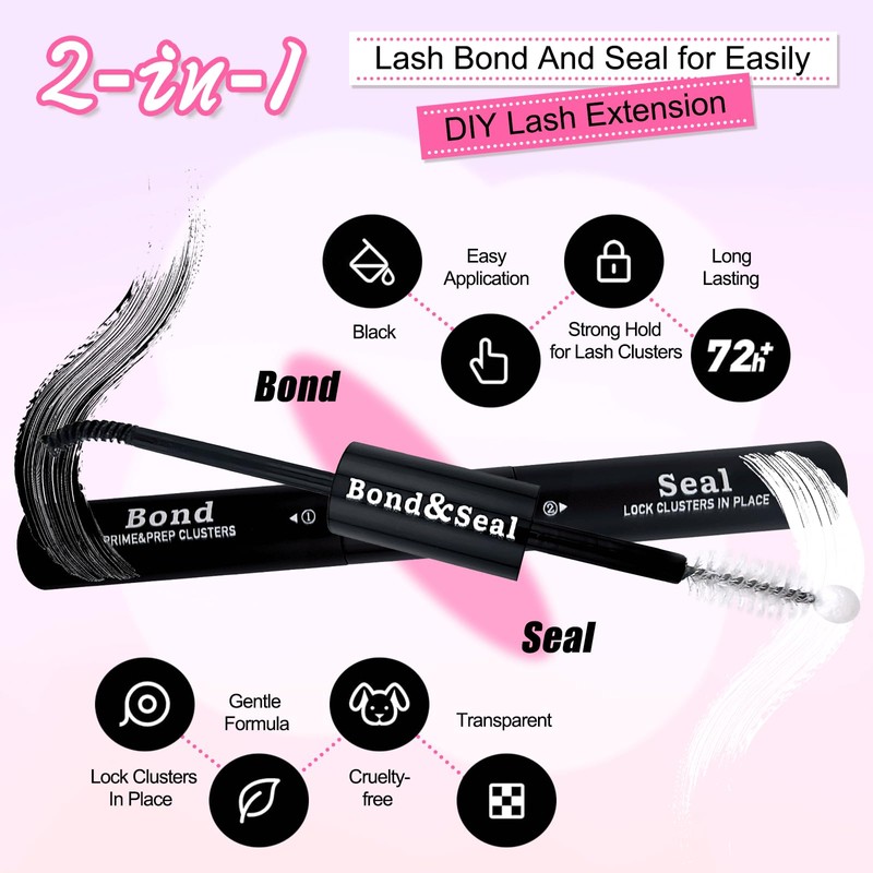 240-Piece DIY Eyelash Extensions Set, 0.07D Eyelashes, Individual False Eyelash