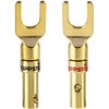 Poppstar 2x High-Quality Cable Lugs, Fork Plug for electrical connection