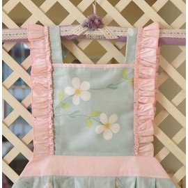 CRB Fashion Kids Cooking Baking Apron | Toddler, Little Girls, Cute Kitchen Chef Aprons (2 to 5 Years Old, Dainty)