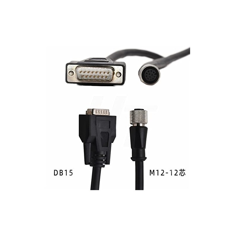 HangTon Cognex Data Cable M12 A-Code 12 Pin Female to