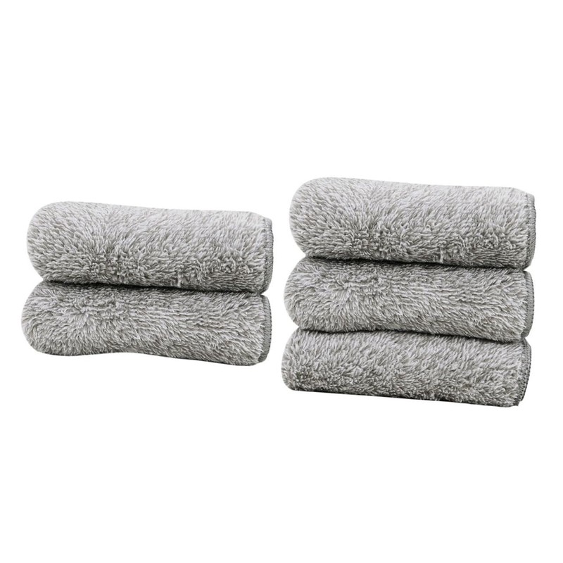 Baluue 2sets Double-Sided Thickened Fish Scale Bamboo Charcoal Dishcloth Towel