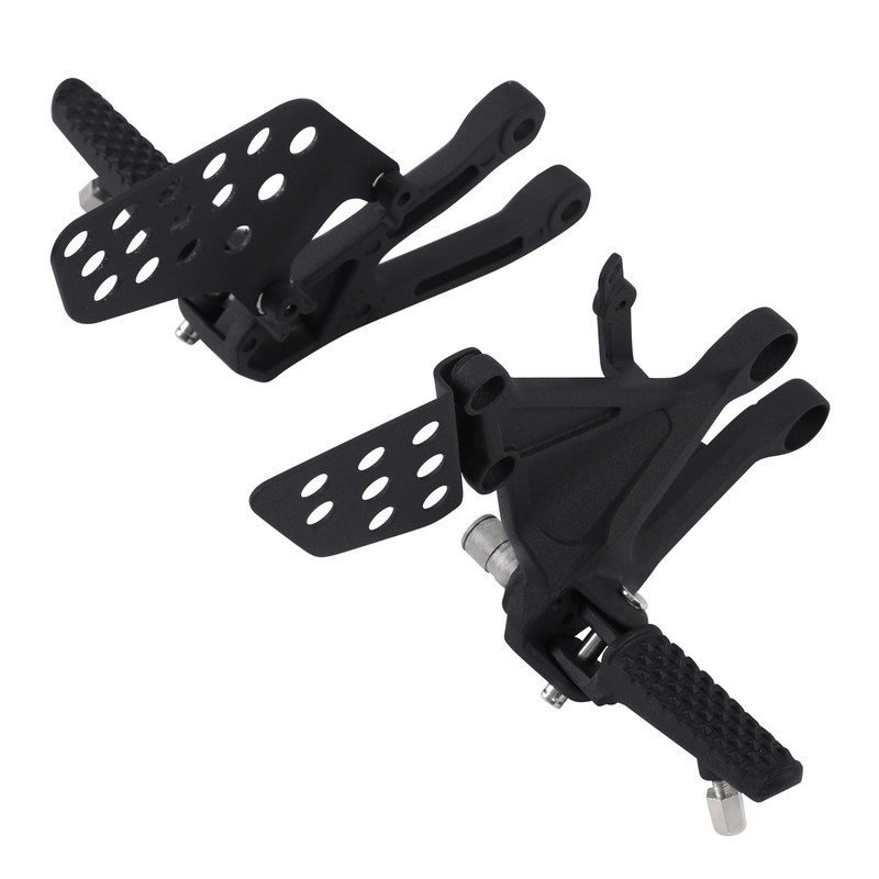 TCMT Sand Black Front Footrest Foot Pegs Bracket Set Fit