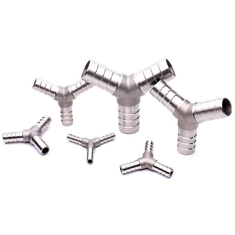 Metaland Stainless Steel 3/4" Hose Barb Y Barbed Fitting 3