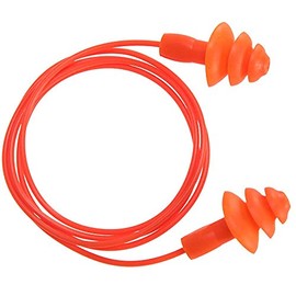 Portwest EP04ORR - Reusable Corded Ear Plug (50),Orange