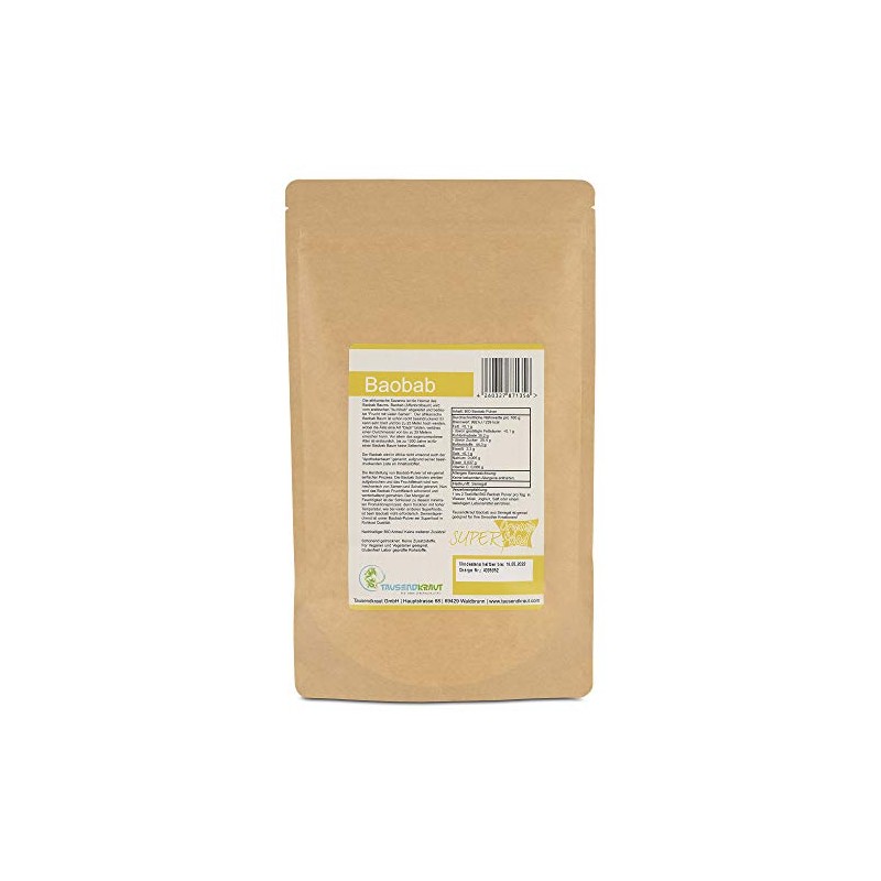 Baobab Organic Fruit Powder (200 g) Superfood [Baobab, Adansonia Digitata]