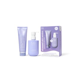 Kate Somerville Stressed Skin Saviors Goat Milk Set – Full Sized Face and Body Skincare Set with Goat Milk Cleanser & Goat Milk Body Lotion